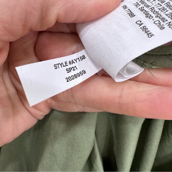 J. Crew Western Cotton Belted Poplin Utility pale cypress Shirtdress Sz 2 - Picture 4 of 6